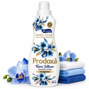 Suavizante de ropa Prodoxa 1 litro — orquídea, lavanda, lotus y más