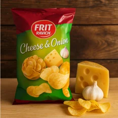 Papas fritas Frit Ravich queso y cebolla 125 g — chips