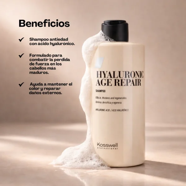 21 Shampoo Kosswell con ácido hialurónico 500 ml