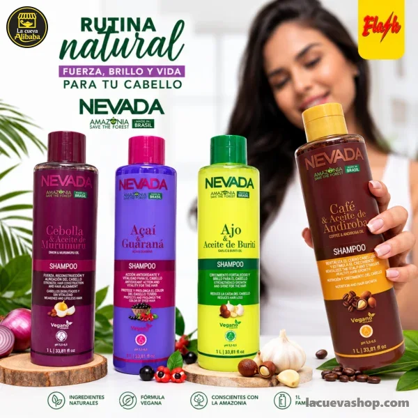 22 Set Nevada shampoo 1 litro y tratamiento 1 kg