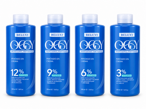 Peróxido en crema Oggy 230 ml — 20, 30 o 40 volúmenes