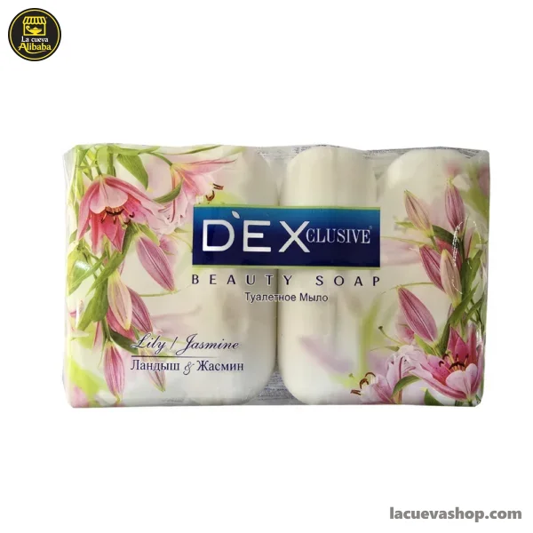 Jabón de tocador Dex Beauty Soap de jazmín — paquete de 4