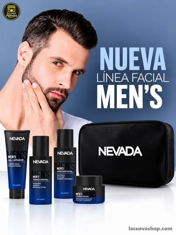 Set facial para hombre Nevada Men — 4 piezas