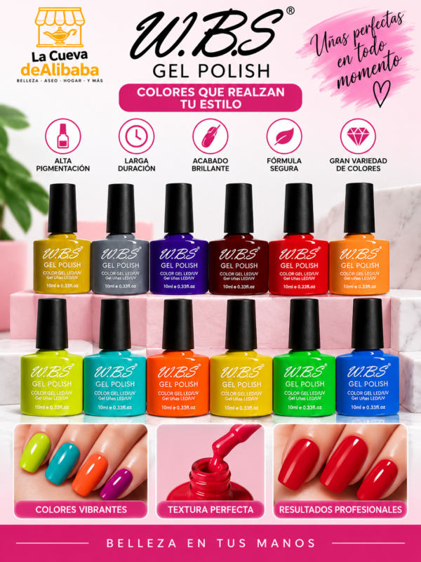 3d005762-e89a-45f9-961b-5786897e23dc W.B.S Gel Polish 10 ml