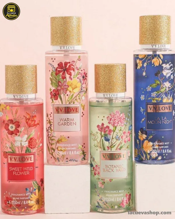 499832415_2113676385805307_7427379755859505410_n Colonia V.V.Love 250 ml — Botanic Back Yard, La La Moon, Sweet Wild Flower o Warm Garden