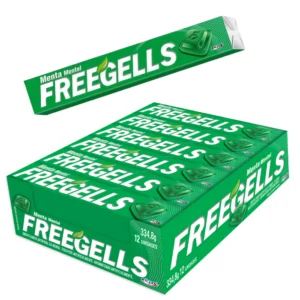 5 Caramelos de menta Freegells — cereza, eucalipto, fresa o menta