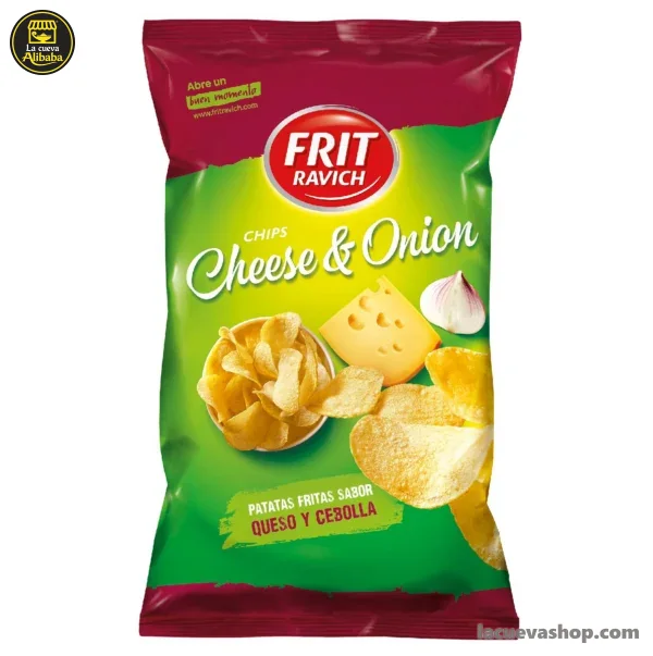Papas fritas Frit Ravich queso y cebolla 125 g — chips