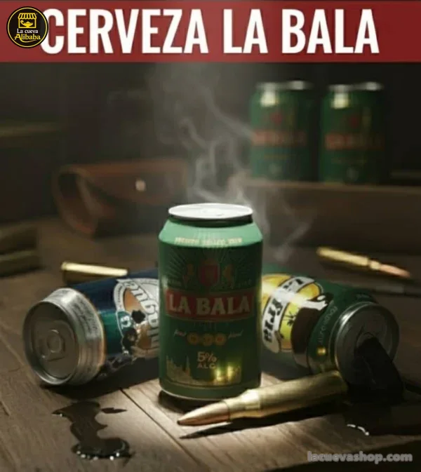 Cerveza La Bala 5 % — lata de 330 ml