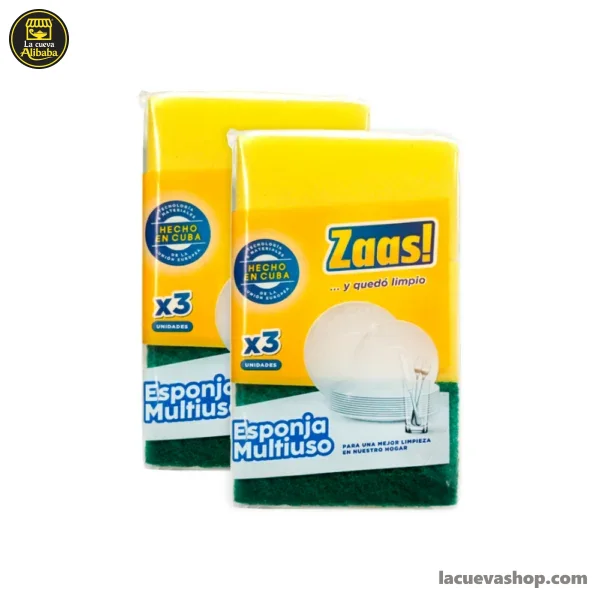 Esponjas para el pelo Zaas — paquete de 3