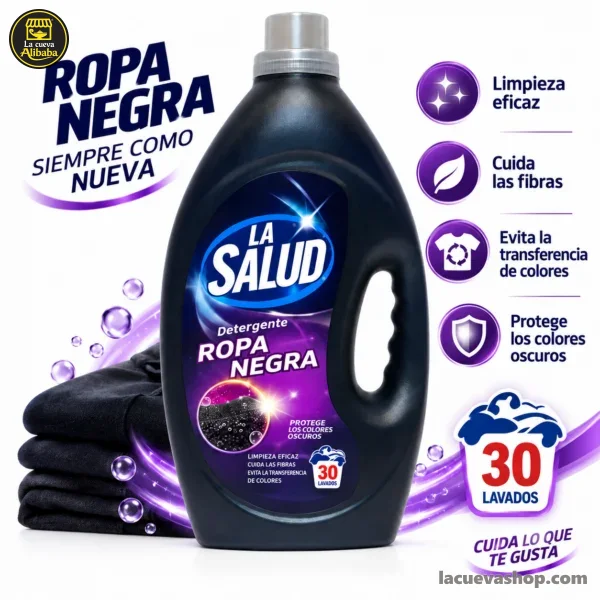 Detergente líquido para ropa negra La Salud 2 litros