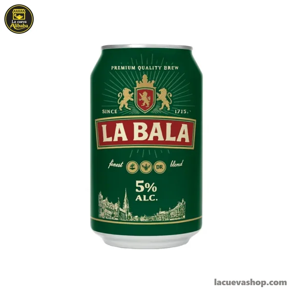 Cerveza La Bala 5 % — lata de 330 ml