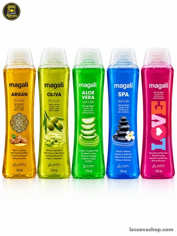 99c733e2-a191-49fc-9db1-a1d77d366e19 Gel de baño Magali 750 ml — argán, avena, frutos rojos, mora y más