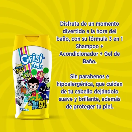 D_NQ_NP_872097-MLM53813064159_022023-O Shampoo para niños Crisi Kids 300 ml