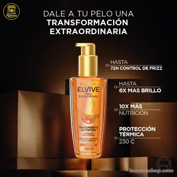Aceite capilar Óleo Extraordinario 100 ml — brillo y anti frizz
