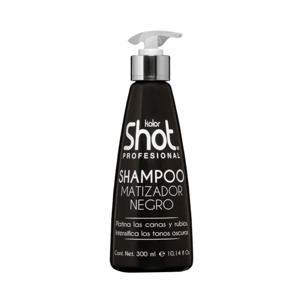 KOS-SHAMP-TENINEG-D Shampoo matizador negro Shot 300 ml