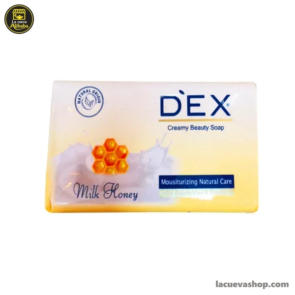 Jabón de tocador Dex Milk 90 g — miel o proteína