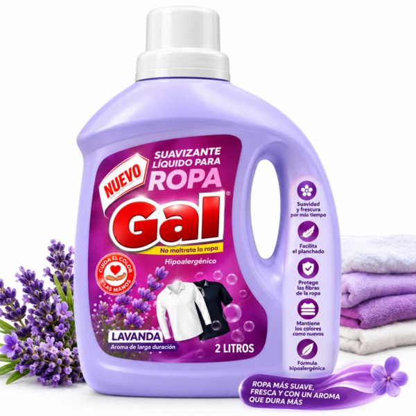 a516da31-1403-452c-bca8-c873379cae27 Suavizante Líquido Ropa Gal Lavanda 2 litros