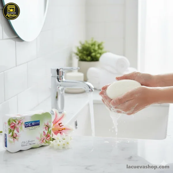 Jabón de tocador Dex Beauty Soap de jazmín — paquete de 4