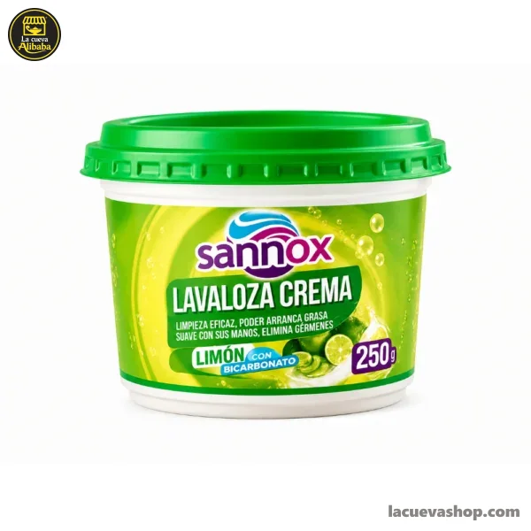 Lavaloza en crema Sannox de limón 250 g — lavaplatos en pasta