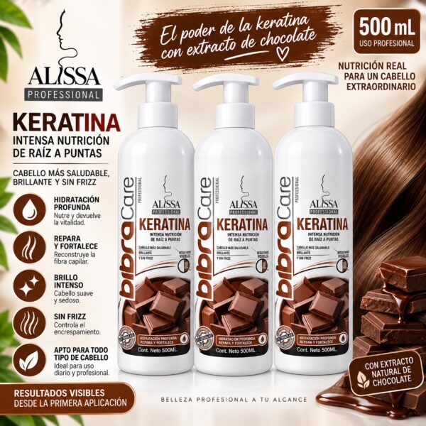 Keratina BibraCare de chocolate 500 ml