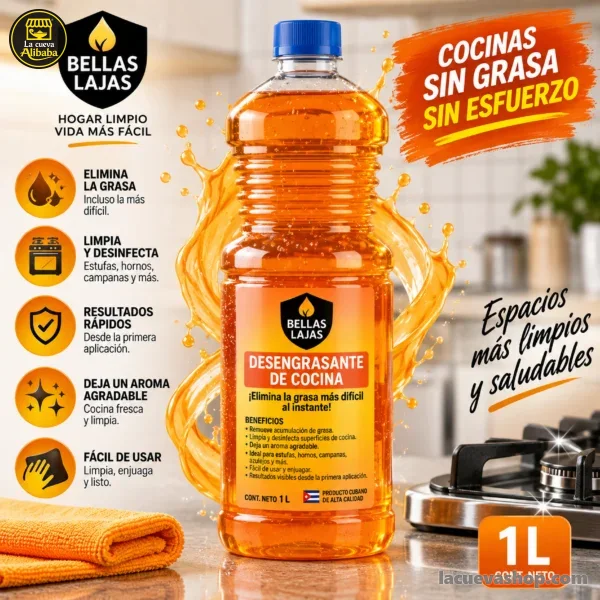 bellas_lajas_desengrasante_cocina_1L_propiedades_1x1_12MP_menos_2MB Desengrasante de cocina B.L 1 litro