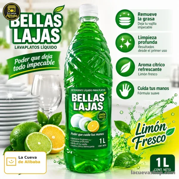 bellas_lajas_limon_1L_1x1_12MP_menos_2MB Lavaplatos líquido B.L de limón 1 litro — lavavajillas