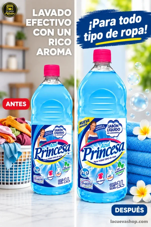 Jabón líquido Princesa Azul 1 litro