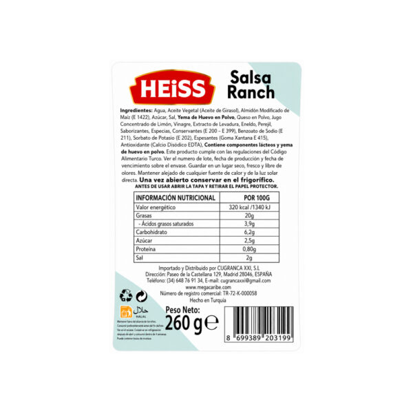 Salsa Ranchera Heiss 260 g