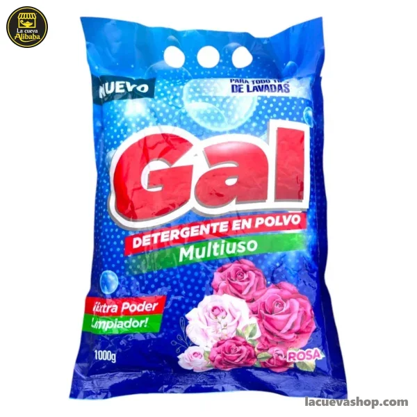 detergente-gal Detergente en polvo Gal 1 kg — rosas, flores, lavanda o limón
