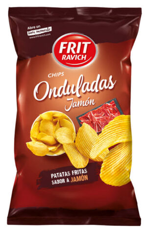 images Chips Frit Ravich Onduladas Jamón 125 g