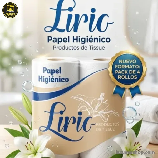 Papel sanitario Lirio — papel higiénico, 4 rollos