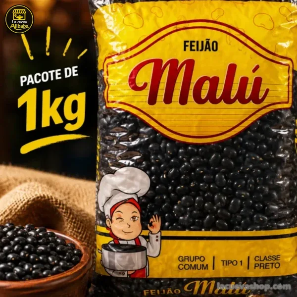 Frijol negro Malu 1 kg