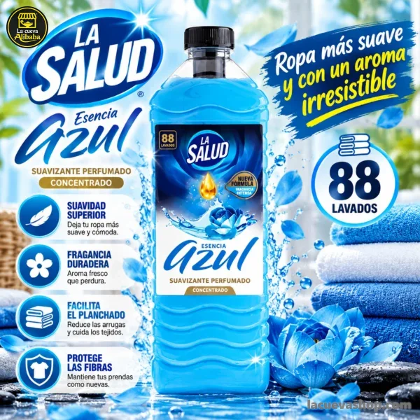 Suavizante de ropa La Salud azul 2 litros