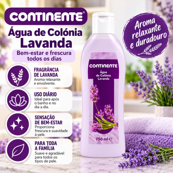 Agua de Colonia Lavanda CONTINENTE 750ml