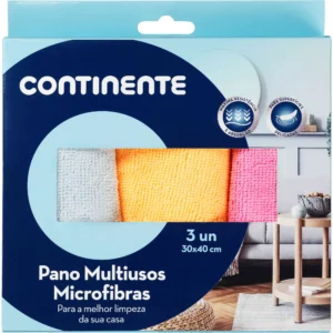 8205396-frente Paños multiuso de microfibra Continente — paquete de 3