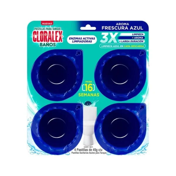Pastiyas CLORALEX Azul 4unidades