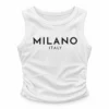 Camisetas de mujer — blanco o carmelita