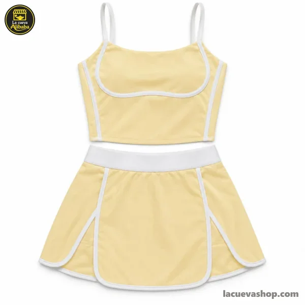 Conjunto deportivo de saya amarillo