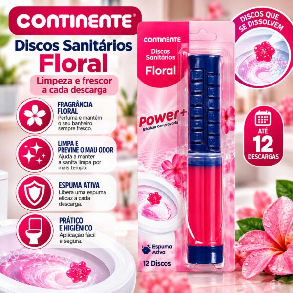 Disco Sanitario Power+ Floral (Jeringuilla) Continente 75ml