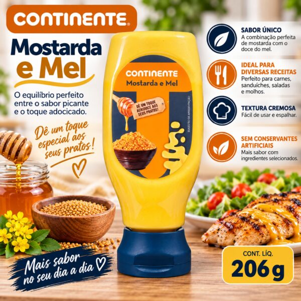 Salsa Mostaza y Miel Continente 206 g