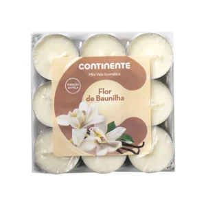 f4169e2e-99a8-41c4-870a-c94401d64894 Velas aromáticas Continente flor de vainilla — 18 minivelas