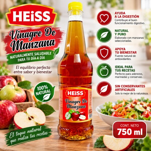 Vinagre de Manzana Heiss 750 ml