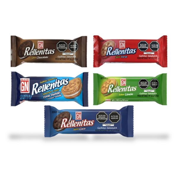 Galletas GN Rellenitas Vainilla
