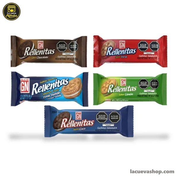 Galletas GN Rellenitas 42 g — chocolate o fresa