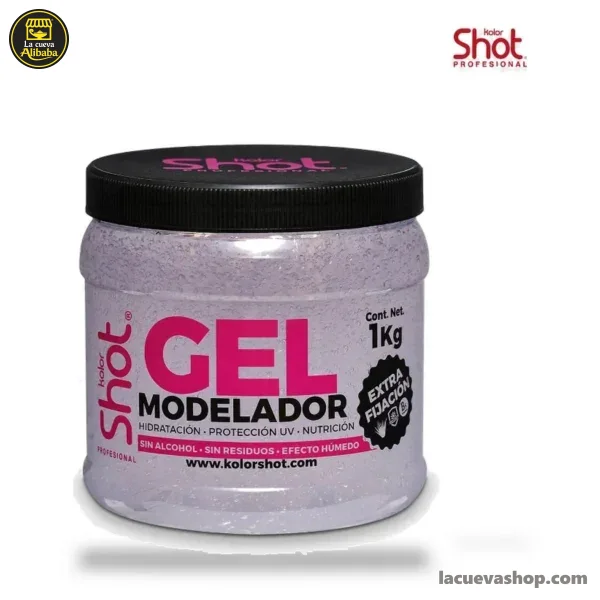 Gel moldeador Shot 1 kg — fijación fuerte
