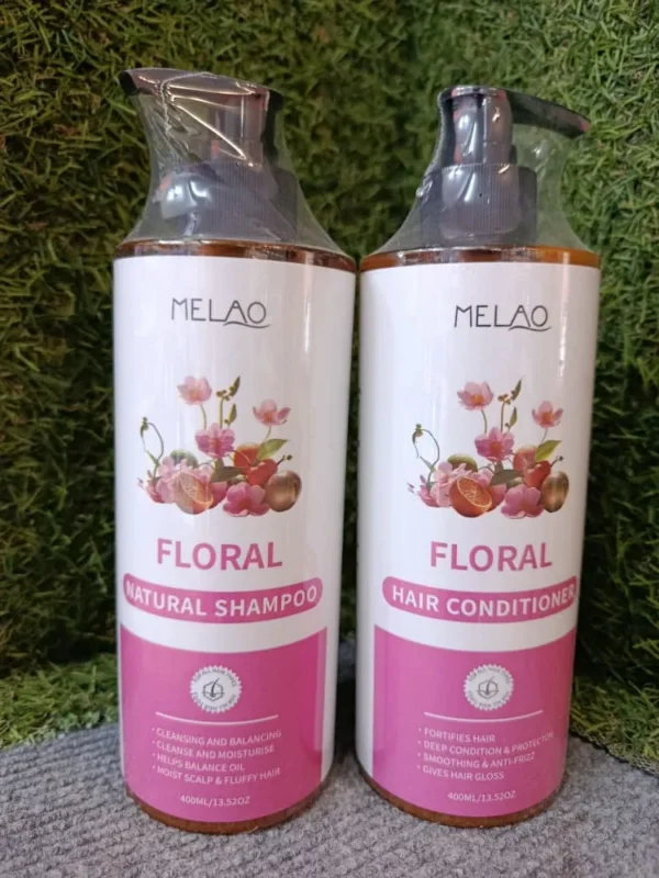 Set Shampoo y Acondicionador MELAO Floral 400ml
