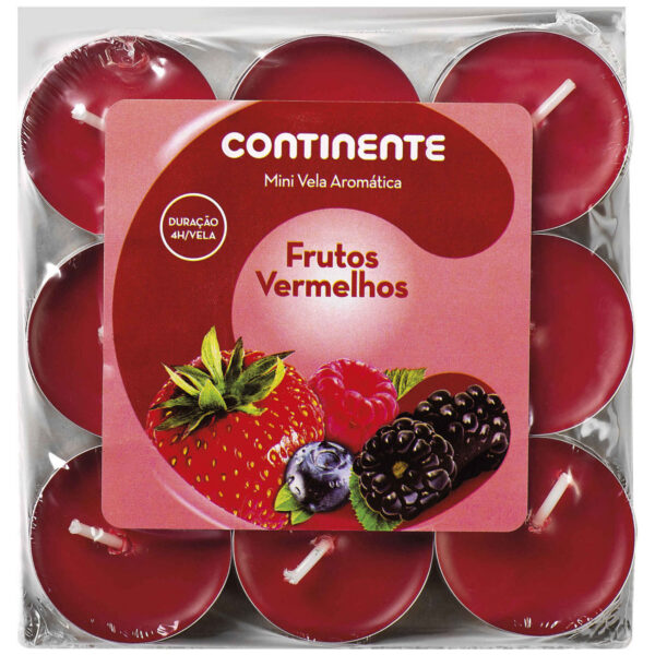 Minivela Perfumada Frutos Rojos CONTINENTE 18u