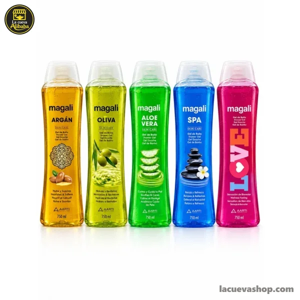 1646.jpg Gel de baño Magali 750 ml — argán, avena, frutos rojos, mora y más
