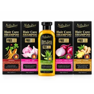 Shampoo Nutri Hair 420 g — ajo, cebolla roja, ginseng o romero