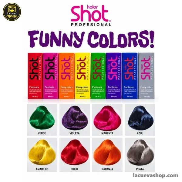 Tinte de fantasía Shot Funny 90 g — colores vivos